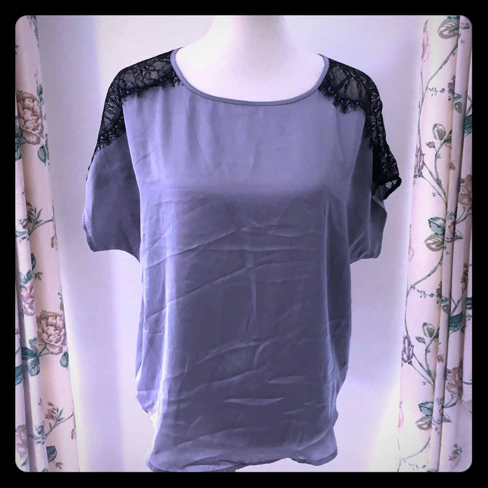 NWT Express Lace and silk shirt